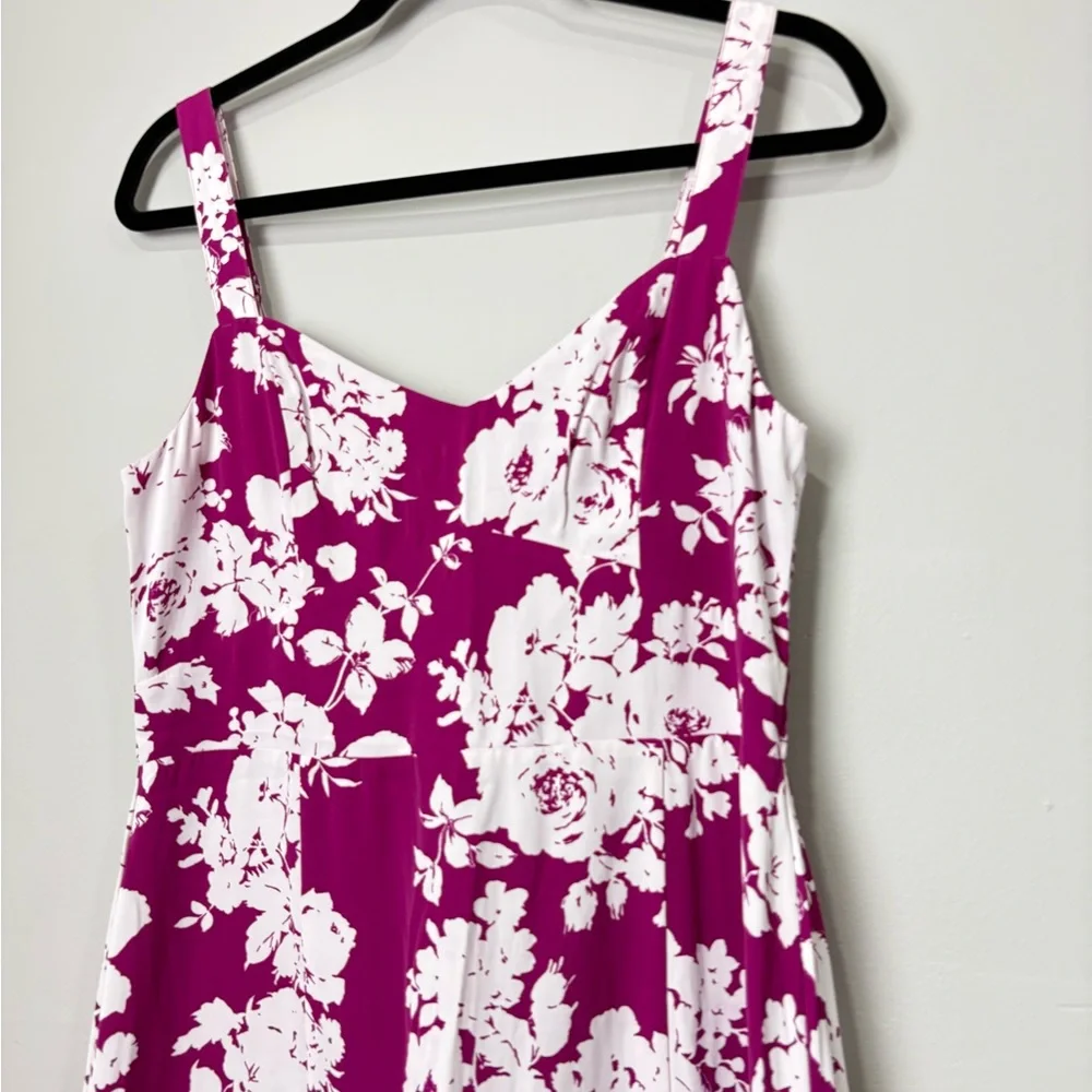 Abercrombie & Fitch Floral Pink Drama Ruffle T Maxi Dress NWT